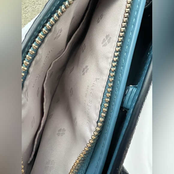 Kate Spade Knott Medium Satchel in Navy with Navy/White Stripes - Picture 3 of 7